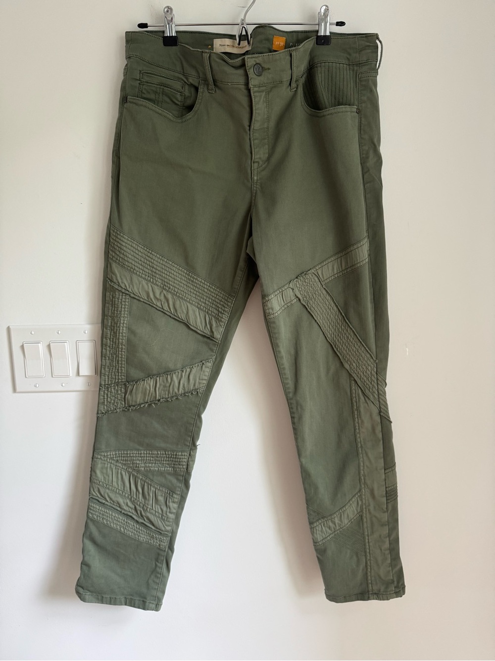 ANTHROPOLOGIE‎ Pilcro And The Letterpress Moto Stet Fit
Jeans Green Skinny Sz 32